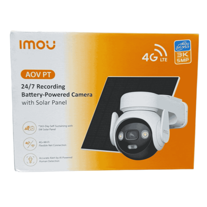 Imou AOV PT KIT IP kamera su 4G, WiFi, 5MP ir saulės baterija