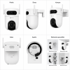 EZVIZ CS-H9C lauko valdoma ir kryptinė kamera (5 MP + 5 MP, dviejų lęšių, 4G)