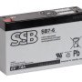 Akumuliatorius (AGM) SSB SB (7Ah, 6V, F1, VRLA)
