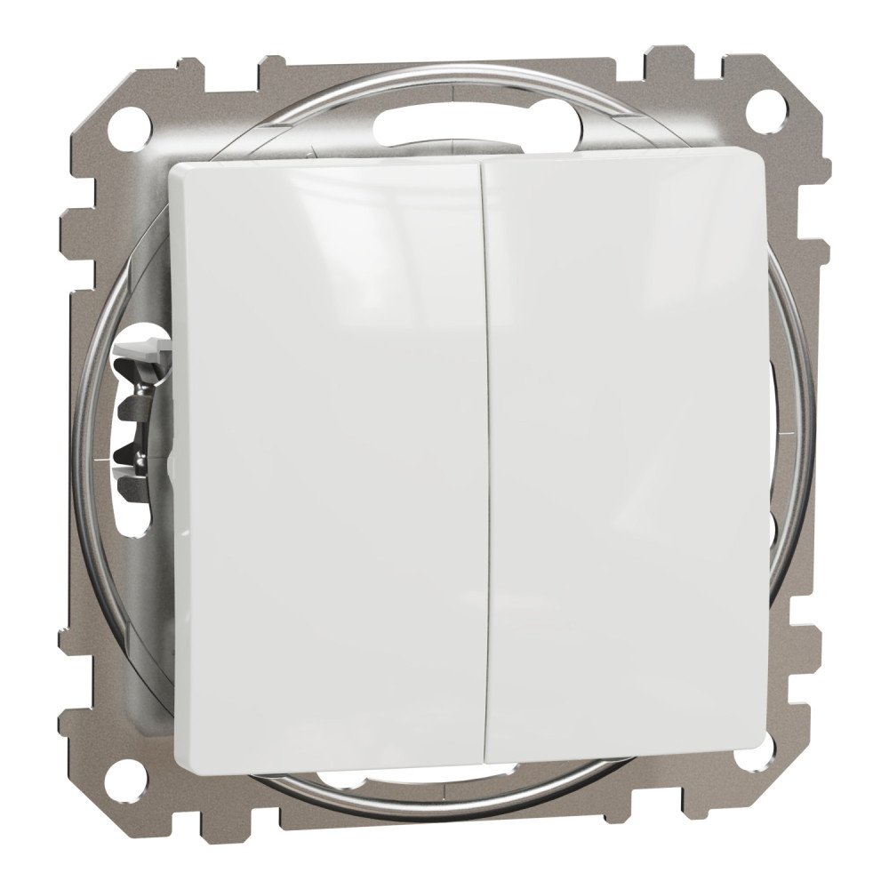 2 klavišų jungiklis Schneider Electric Sedna Design SDD111105 (baltas)