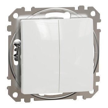 2 klavišų jungiklis Schneider Electric Sedna Design SDD111105 (baltas)