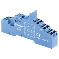 Lizdas su push-in kontaktais plastikinis laikiklis relėms 40 serijos ant DIN bėgelio Finder 95P5SPA Lizdas su push-in kontaktais plastikinis laikiklis relėms 40 serijos ant DIN bėgelio Finder 95P5SPA