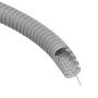 Gofruotas vamzdis pilkas D20 su viela Glob-El GL201W320 (be halogenų, UV atsparus, 320N/5 cm, 50 m)
