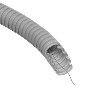 Gofruotas vamzdis su viela 40mm (behologenų, pilkas, 25m, 750 N/5 cm, D40) GLOB-EL GL501W Gofruotas vamzdis su viela 40mm (behologenų, pilkas, 25m, 750 N/5 cm, D40) GLOB-EL GL501W