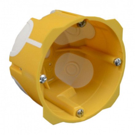 1 vietos dėžutė į gipsą Kopos KPL 64-50/LD_NA (68mm, garsą slopinanti, geltona)