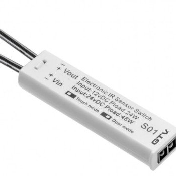 Bekontaktis jungiklis LED juostoms GTV AE-WBBUNI-10DIM (baltas, 12V)