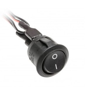 Įmontuojamas jungiklis GTV AE-WLC01-20 (juodas, 12V) Įmontuojamas jungiklis GTV AE-WLC01-20 (juodas, 12V)