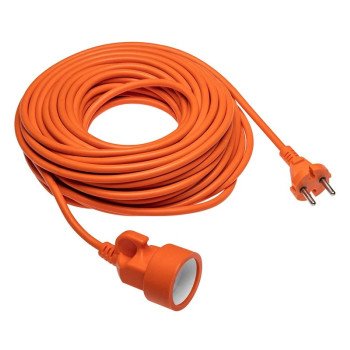 1 lizdo ilgiklis (oranžinis, 10m, IP20, 10A, 2x1.0) GTV AE-POGRODUN-10