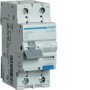 Srovės nuotėkio relė su automatiniu jungikliu Hager AD966J (2P, 16A, C, AC tipo, 1P+N, 6kA)