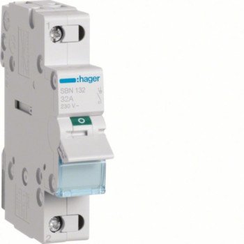 Kirtiklis Hager SBN132 (1P, 32A, 230V, 1 mod.)