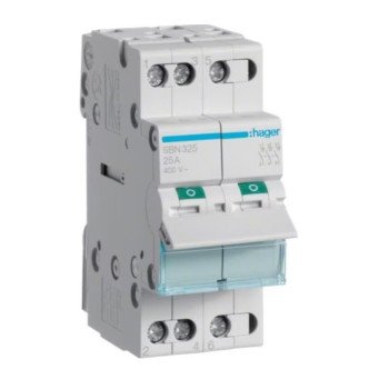 Modulinis jungiklis Hager SBN325 (2 mod, 25A, 3P)