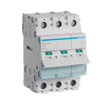 Modulinis jungiklis Hager SBN340 (3 mod, 40A, 3P)