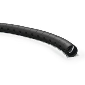 Vamzdis spiralinis kabelių apsaugai su įrankiu kabelių įvedimui D16 Hellermann Tyton HWPP16 (RITĖ 25m , juodas)