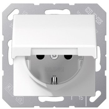 Kištukinis lizdas su dangteliu JUNG AS AS1520KLWW (baltas, 16A/250V) Kištukinis lizdas su dangteliu JUNG AS AS1520KLWW (baltas, 16A/250V)