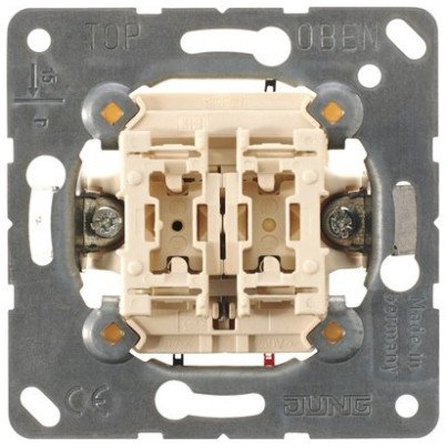1 kl. mygtuko mechanizmas žaliuzėms JUNG 539VU (10A/250V) 1 kl. mygtuko mechanizmas žaliuzėms JUNG 539VU (10A/250V)