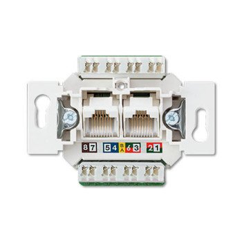 Kompiuterinis lizdas JUNG EPUAE8-8UPOK6US (CAT 6, 2xRJ45)