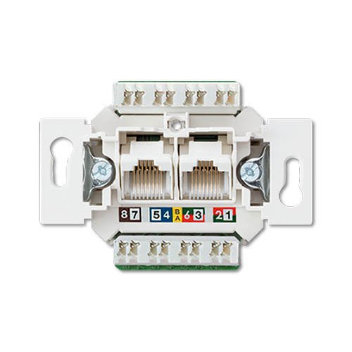 Kompiuterinis lizdas JUNG EPUAE8-8UPOK6US (CAT 6, 2xRJ45) Kompiuterinis lizdas JUNG EPUAE8-8UPOK6US (CAT 6, 2xRJ45)