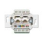 Kompiuterinis lizdas JUNG EPUAE8-8UPOK6US (CAT 6, 2xRJ45)