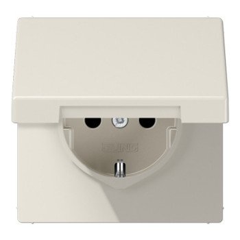 Kištukinis lizdas su įžeminimu ir dangteliu JUNG LS1520KL (dramblio kaulo spalvos, 16A/250V) Kištukinis lizdas su įžeminimu ir dangteliu JUNG LS1520KL (dramblio kaulo spalvos, 16A/250V)