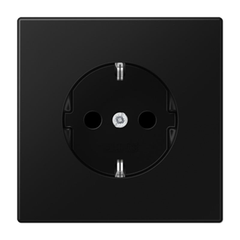Kištukinis lizdas su įžeminimu JUNG LS1520SWM (juodas, matinis, 16A/250V) Kištukinis lizdas su įžeminimu JUNG LS1520SWM (juodas, matinis, 16A/250V)