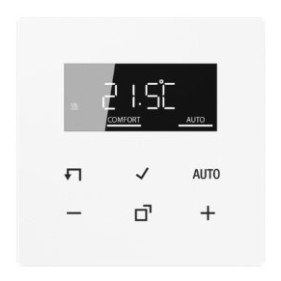 Termostatas su LCD ekranu JUNG TRDLS1790WW (Baltas, vidaus, programuojamas)