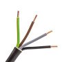 Lietkabelis CYKY 4x2.5 mm2 juodas jėgos kabelis (500 m, monolitinis, 450/750V)
