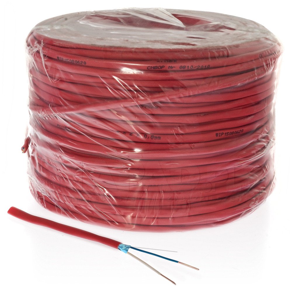 Ekranuotas gaisrinis kabelis Bitner YnTKSYekw 2x1mm (100m, Eca, monolitinis) Ekranuotas gaisrinis kabelis Bitner YnTKSYekw 2x1mm (100m, Eca, monolitinis)