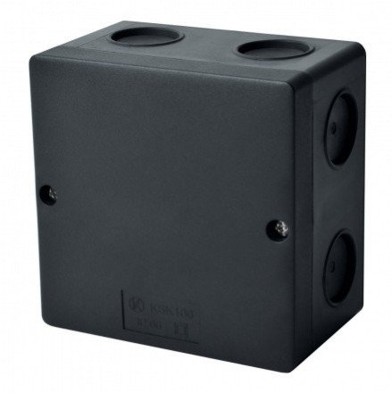 Hermetinė paskirstymo dėžutė Kopos KSK 100_FA (juoda, 101x101x63mm, IP66, UV atspari) Hermetinė paskirstymo dėžutė Kopos KSK 100_FA (juoda, 101x101x63mm, IP66, UV atspari)