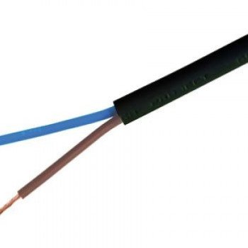 Lietkabelis OMY kabelis BVV-LL 2x2.5mm2 (juodas, 100m)