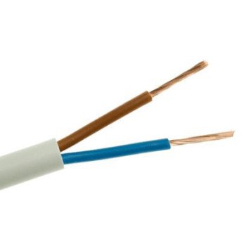 Lietkabelis OMY kabelis 2x0.5mm2 (baltas, 100m) Lietkabelis OMY kabelis 2x0.5mm2 (baltas, 100m)