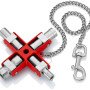 Universalus metalinis raktas skydams Knipex 00 11 06