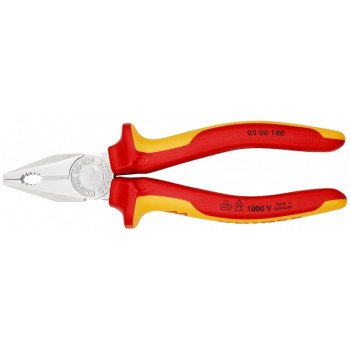 Kombinuotos izoliuotos replės KNIPEX 0306180 Kombinuotos izoliuotos replės KNIPEX 0306180