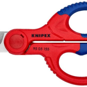 Kabelio kirpimo žirklės su plastikiniu dėklu KNIPEX 9505155SB (155mm)