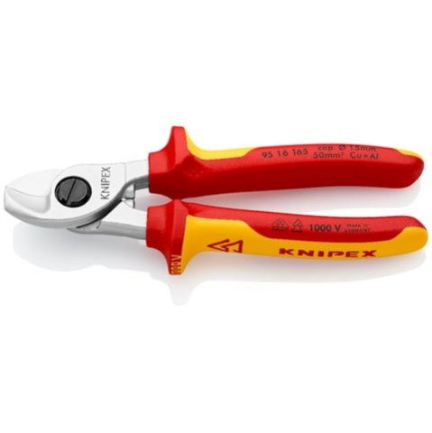 Izoliuotos kandyklės elektros kabeliui KNIPEX 9516165 (Ø15mm/50mm2, 165mm, 1000V) Izoliuotos kandyklės elektros kabeliui KNIPEX 9516165 (Ø15mm/50mm2, 165mm, 1000V)