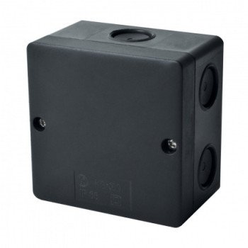Hermetinė paskirstymo dėžutė Kopos KSK 80_FA (juoda, 81x81x54mm, IP66, UV atspari)