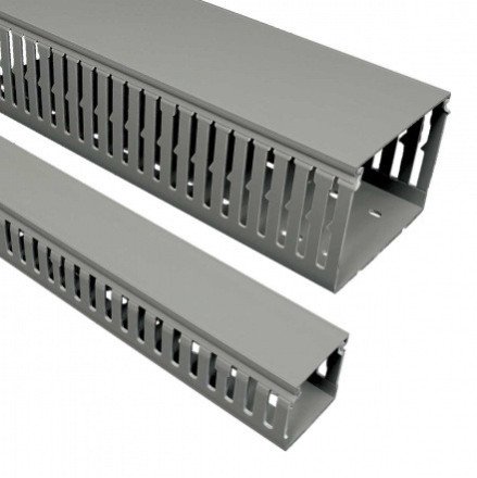 Plastikinis perforuotas kanalas Kopos RK 100X60_LD (pilkas, 100x60mm, 2m) Plastikinis perforuotas kanalas Kopos RK 100X60_LD (pilkas, 100x60mm, 2m)
