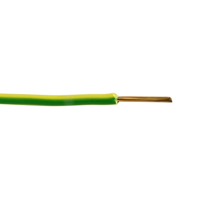 Lietkabelis H07V-U (YDY) 1x1.5 mm2 vienagyslis laidas (monolitinis, geltonas / žalias, 1 m) Lietkabelis H07V-U (YDY) 1x1.5 mm2 vienagyslis laidas (monolitinis, geltonas / žalias, 1 m)