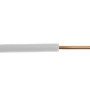 Lietkabelis H07V-U (YDY) 1x2.5 mm2 vienagyslis laidas (monolitinis, baltas, 1 m)