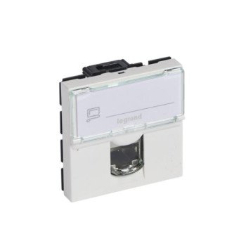 RJ45 lizdas Legrand Mosaic 076564 (Baltas, UTP Cat6, 2 mod.) RJ45 lizdas Legrand Mosaic 076564 (Baltas, UTP Cat6, 2 mod.)
