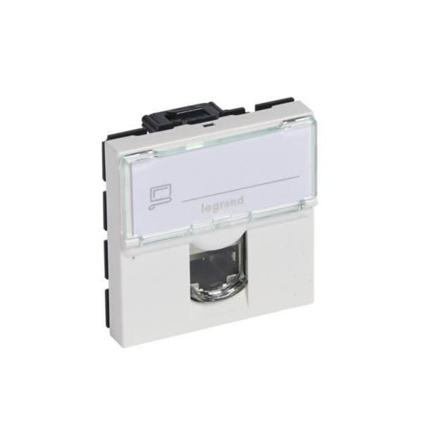 RJ45 lizdas Legrand Mosaic 076564 (Baltas, UTP Cat6, 2 mod.)