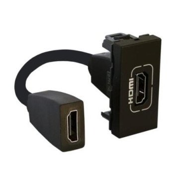 HDMI 1.4 modulinis lizdas Legrand Mosaic 079478L (įleidžiamas, juodas) HDMI 1.4 modulinis lizdas Legrand Mosaic 079478L (įleidžiamas, juodas)