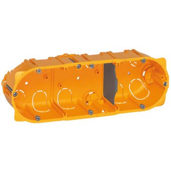 3 vietų dėžutė į gipsą Legrand 080053 (50mm) 3 vietų dėžutė į gipsą Legrand 080053 (50mm)