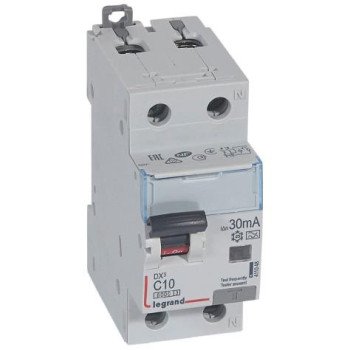 Srovės nuotekio relė su automatiniu jungikliu Legrand 411048 (C, 10A, 2P, 30mA, 230V) Srovės nuotekio relė su automatiniu jungikliu Legrand 411048 (C, 10A, 2P, 30mA, 230V)