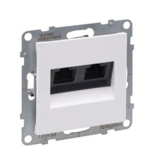 Baltas 2xRJ45 UTP 6 lizdas SUNO Legrand 721153 Baltas 2xRJ45 UTP 6 lizdas SUNO Legrand 721153