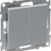 2 kl. mygtukas aliuminis SUNO Legrand 721317