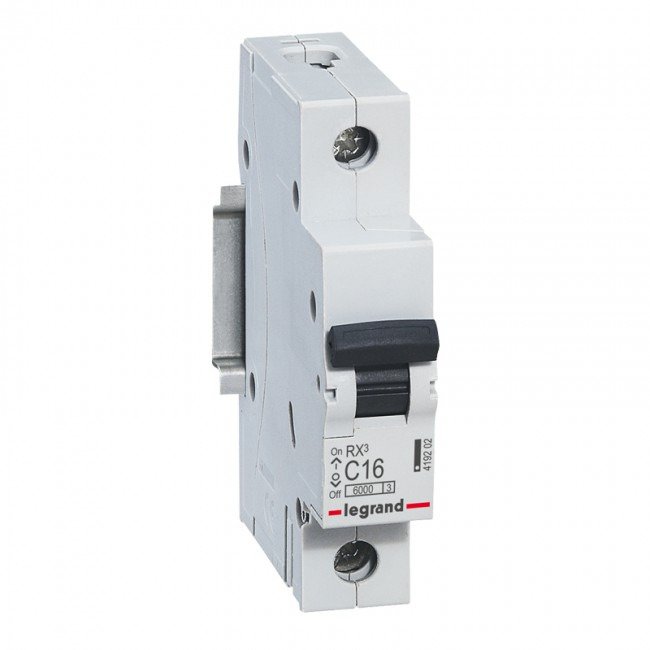 Automatinis jungiklis MCB RX3 Legrand 419202 (16A, 1P, 230V, 6kA) Automatinis jungiklis MCB RX3 Legrand 419202 (16A, 1P, 230V, 6kA)