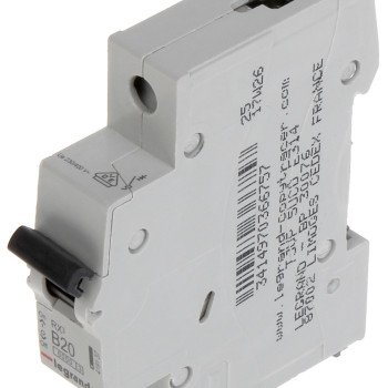 Automatinis jungiklis MCB RX3 Legrand 419137 (20A, 1P, 230V, 6kA) Automatinis jungiklis MCB RX3 Legrand 419137 (20A, 1P, 230V, 6kA)