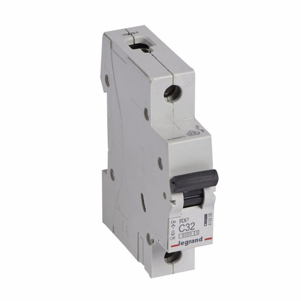 Automatinis jungiklis MCB RX3 Legrand 419205 (32A, 1P, 230V, 6kA) Automatinis jungiklis MCB RX3 Legrand 419205 (32A, 1P, 230V, 6kA)