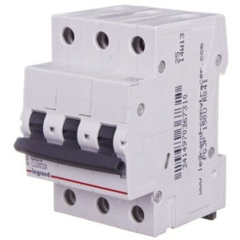 Automatinis jungiklis MCB RX3 Legrand 419236 (20A, 3P, 400V, 6kA) Automatinis jungiklis MCB RX3 Legrand 419236 (20A, 3P, 400V, 6kA)