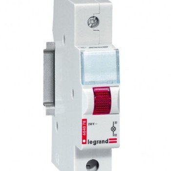 LED indikatorius ant DIN Legrand 604077 (raudonas, 230V, TX3 1 mod.) LED indikatorius ant DIN Legrand 604077 (raudonas, 230V, TX3 1 mod.)